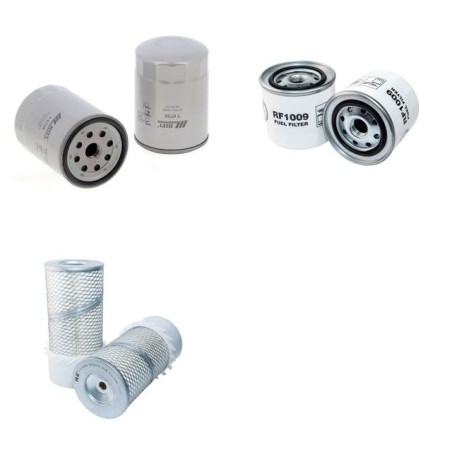 AICHI SR 123 J Filter Service Kit Air Oil Fuel Filters w/Isuzu Eng.
