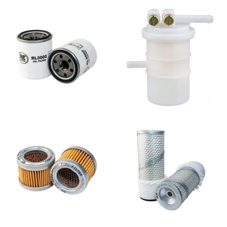 AIRMAN HM 30S Filter Service Kit Air Oil Fuel Filters w/MITSUBISHI K4E Eng.