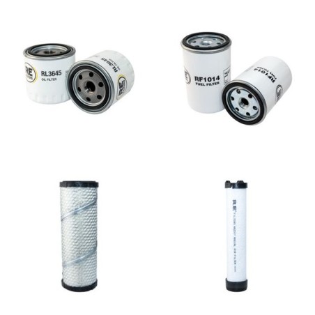 AM3P VM 20 HY Filter Service Kit Air Oil Fuel Filters w/Lombardini LDW1404 Eng.   YR  2012-