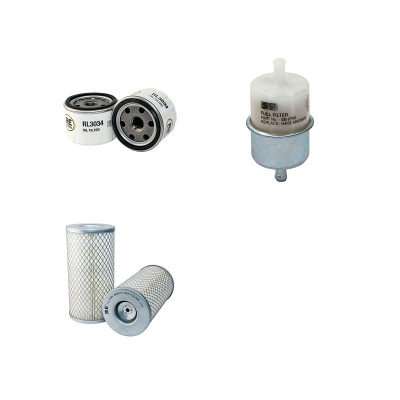 AMMANN DTV 113 Filter Service Kit Air Oil Fuel Filters w/HATZ 2G30 Eng.