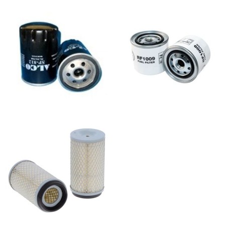 ATLAS AB 404R Filter Service Kit w/Perkins/Shibaura103.10 Eng. Air, Oil, Fuel Filters