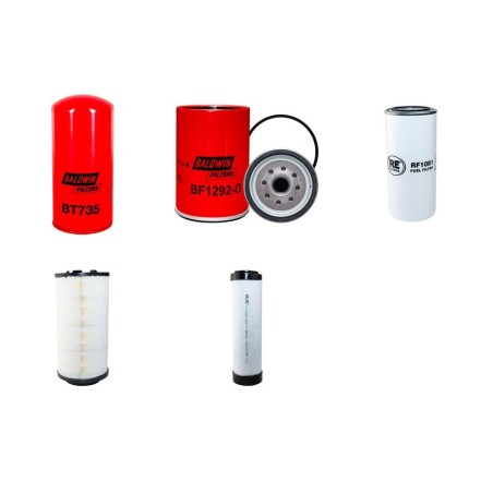 ATLAS 160W Filter Service Kit Air Oil Fuel Filters w/Deutz TCD 2012 L06 2V Eng.