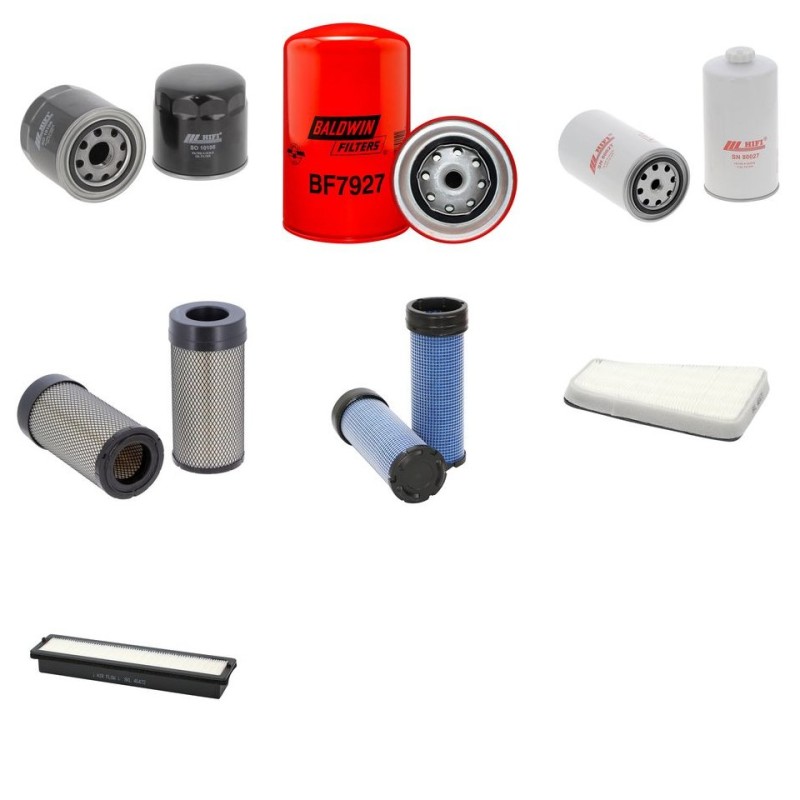 Filter kit for Case Farmall 115 U PRO with CNH TIERIV Engine Serial No ZESH01135- YR 2012- 95 CH TIER IV
