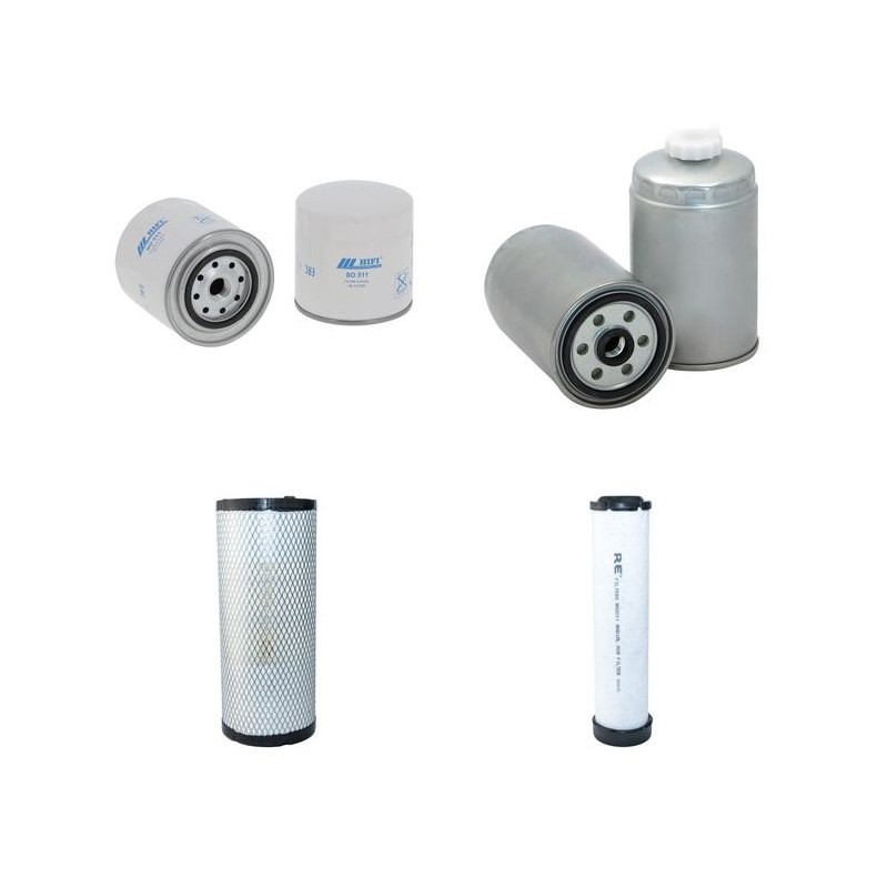 Filter kit for Case JX 1075 C Air Oil Fuel Filters with CNH Engine  YR 2004- TIER II