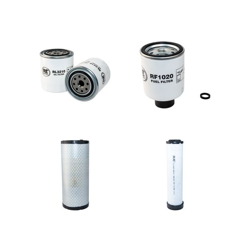 AUSA 350 H 6 (Dumper) Filter Service Kit Air Oil Fuel Filters w/Kubota V 2203E Eng.