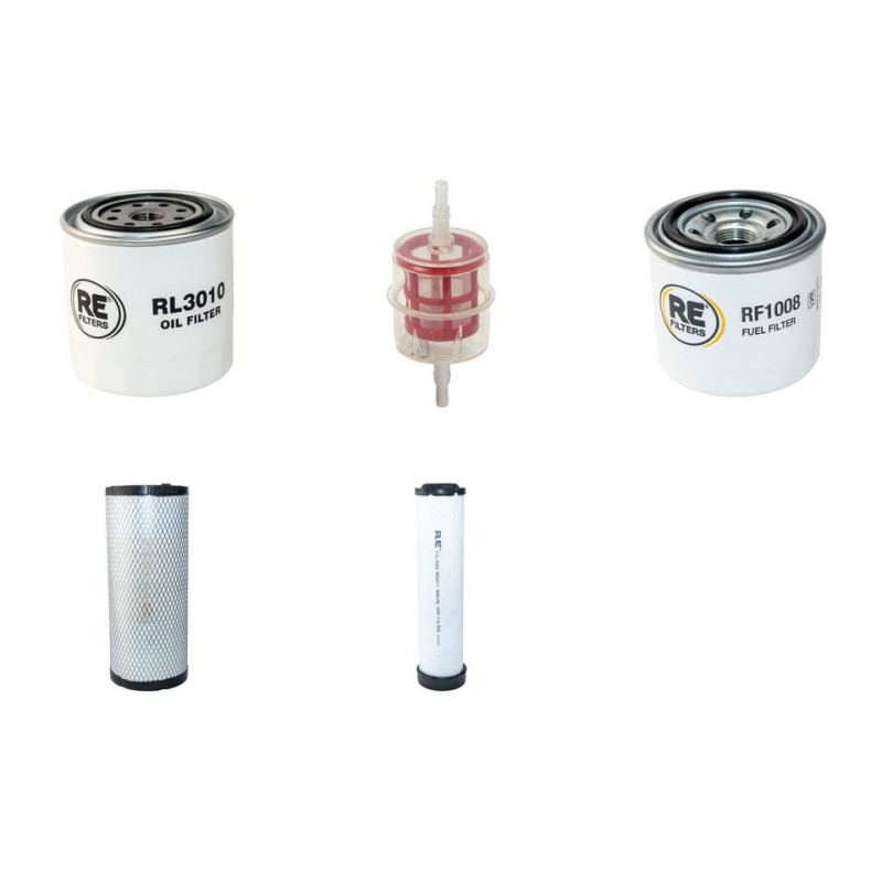 AUSA D 350 AHG Filter Service Kit Air Oil Fuel Filters w/Kubota V 2403 Eng.