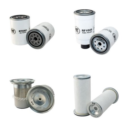 Filter Kit for Terex Benford PSR 7000 with Perkins 1004.4 Engine Air Oil Fuel
