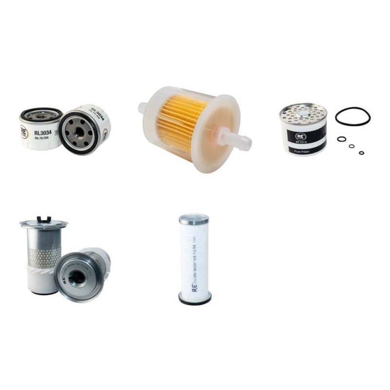 Filter Kit for Terex Benford BTR850 Hatz Engine Air Oil Fuel Filters