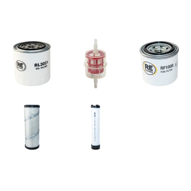 BENFORD TV 1200 Filter Service Kit w/Kubota D1703 Eng. Air, Oil, Fuel Filters
