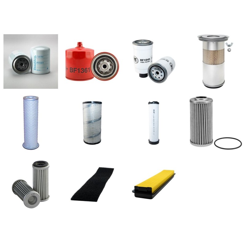 Filter kit for Case JXU 90 U with CNH Engine