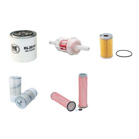 BERGMANN 2025 B Filter Service Kit Air Oil Fuel Filters w/Kubota V 2203 Eng.
