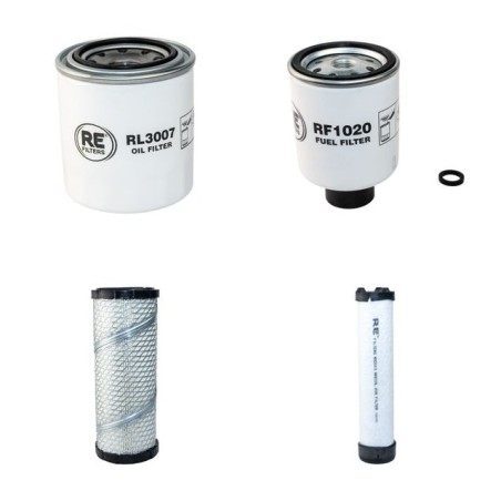 BOBCAT 428 Filter Service Kit Air Oil Fuel Filters w/Kubota V1505M TIER2 Eng.   YR  2009-
