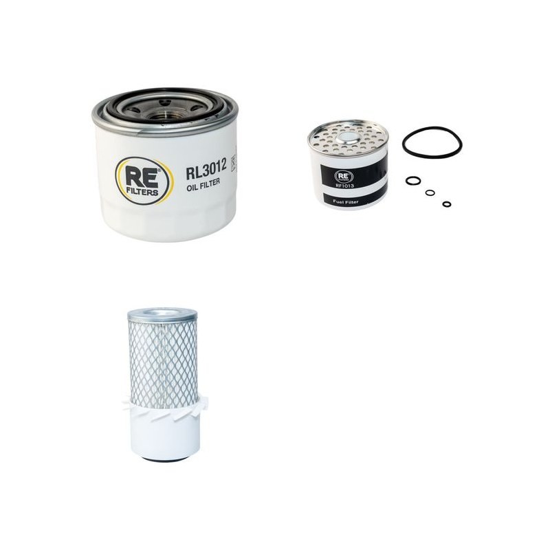 Filter Kit for Bobcat 443B with Kubota Engine Air, Oil, Fuel Filters