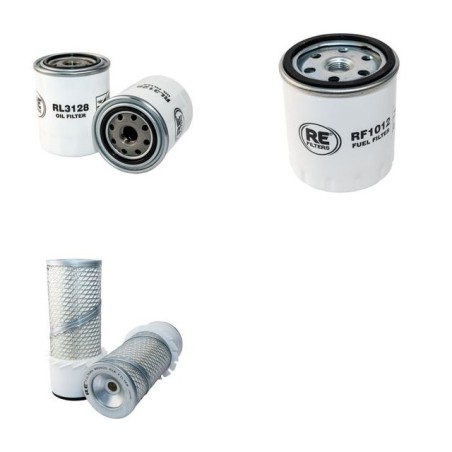 BOBCAT 533 Filter Service Kit w/Isuzu 2AA1 D Eng. Air, Oil, Fuel Filters