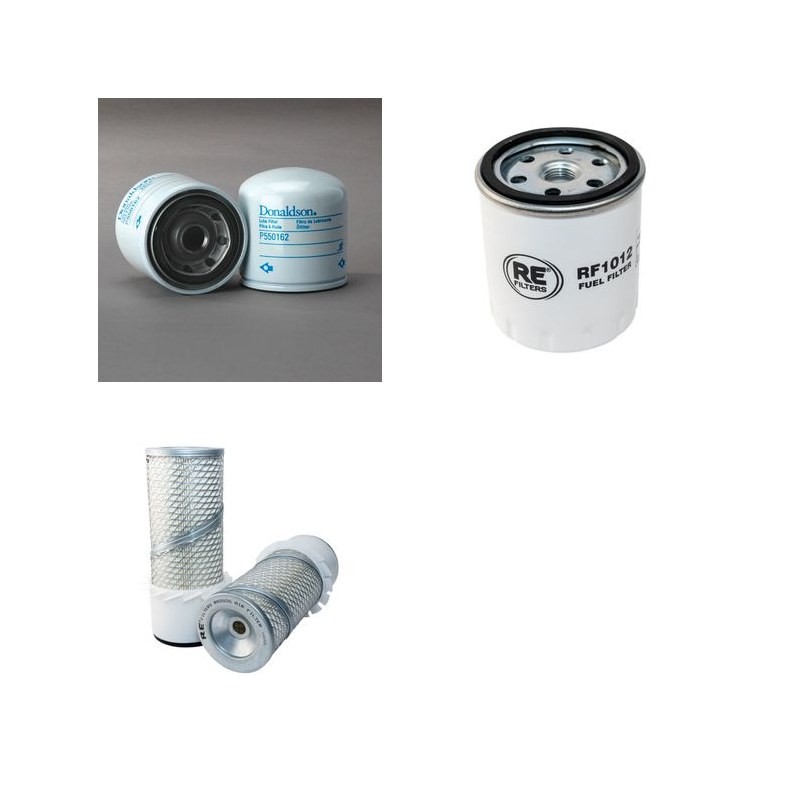 Filter Kit for Bobcat 543 Air Oil Fuel Filters with Kubota Engine Serial Number -11999
