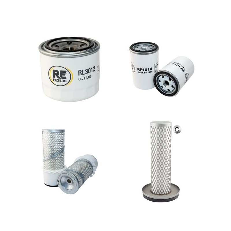 Filter Kit for Bobcat 543 Air Oil Fuel Filters with Kubota Engine Serial Number 13235-