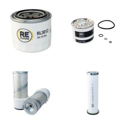 Bobcat 543B Filter Service Kit with Kubota Engine Air, Oil,