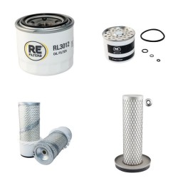 Filter Kit for Bobcat 553 Air Oil Fuel Filters with Kubota Engine Serial Number 5130 11001-