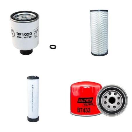BOBCAT 653 Filter Service Kit w/PEUGEOT Eng.