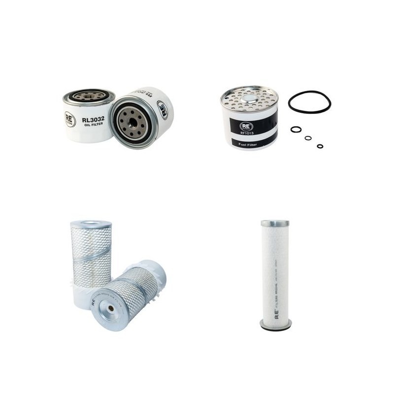 BOBCAT 743 Filter Service Kit Air Oil Fuel Filters w/Kubota V 1702 Eng. SN   15001-
