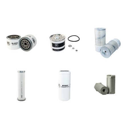 Filter Kit for Bobcat 743B with Kubota V1702 Engine Serial Number 15001-