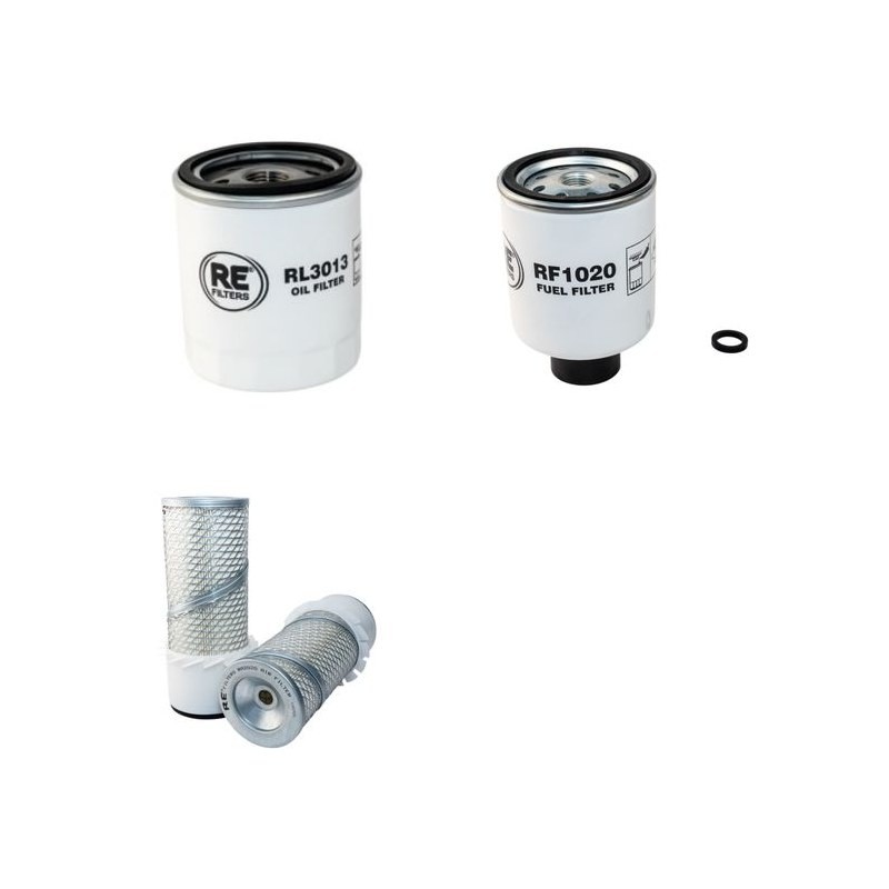 Filter Kit for Bobcat 752 Air Oil Fuel Filters with Kubota V2203E Engine