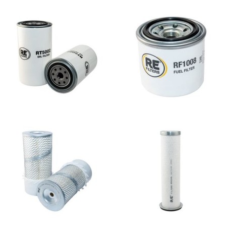 Filter Kit for Bobcat 843 Serial Number 13000-23999- Air - Oil - Fuel Filters