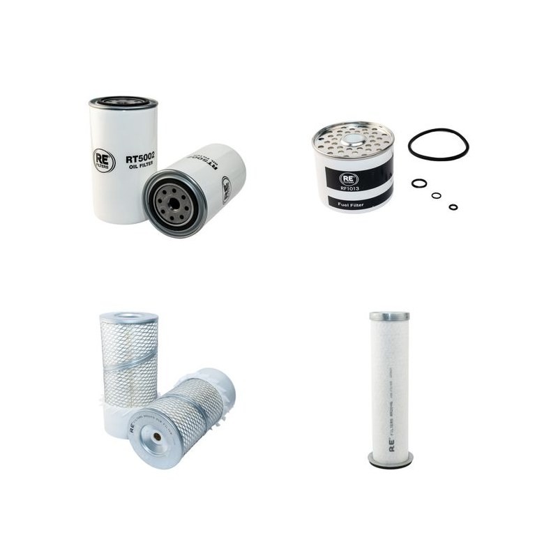 Filter Kit for Bobcat 843 Air Oil Fuel Filters with Perkins 4.154 Engine Serial Number 13316 - 14999