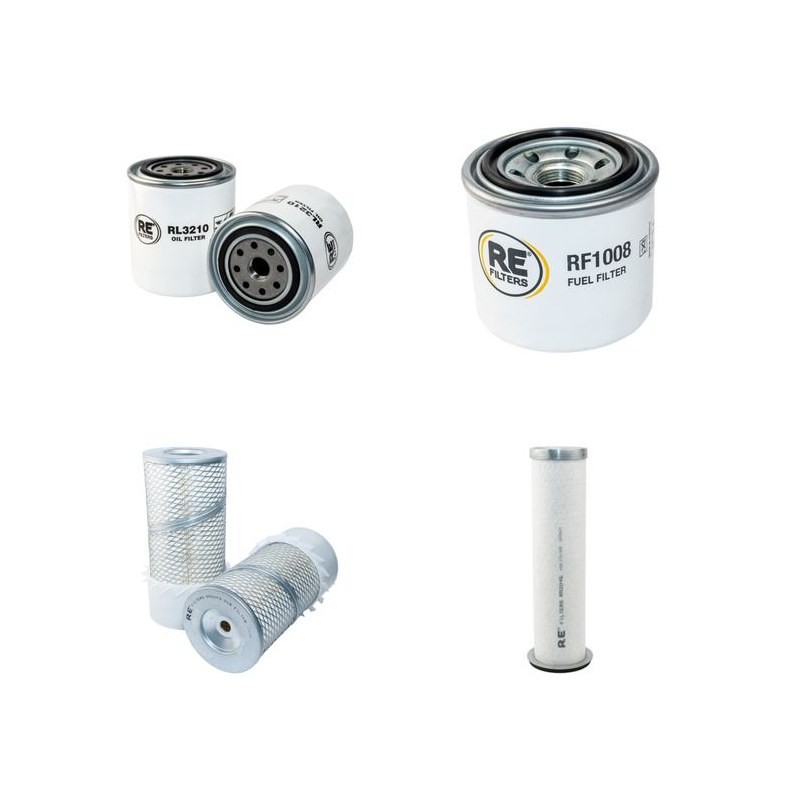 BOBCAT 853 Filter Service Kit Air Oil Fuel Filters w/Kubota Eng.