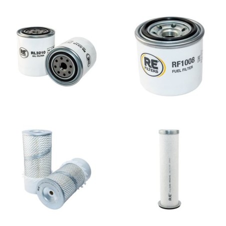 BOBCAT 853 Filter Service Kit Air Oil Fuel Filters w/Kubota Eng.