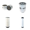 Filter Kit for Bobcat AL350 Air Oil Fuel Filters with Kubota V3300-DI Engine Year 2005-