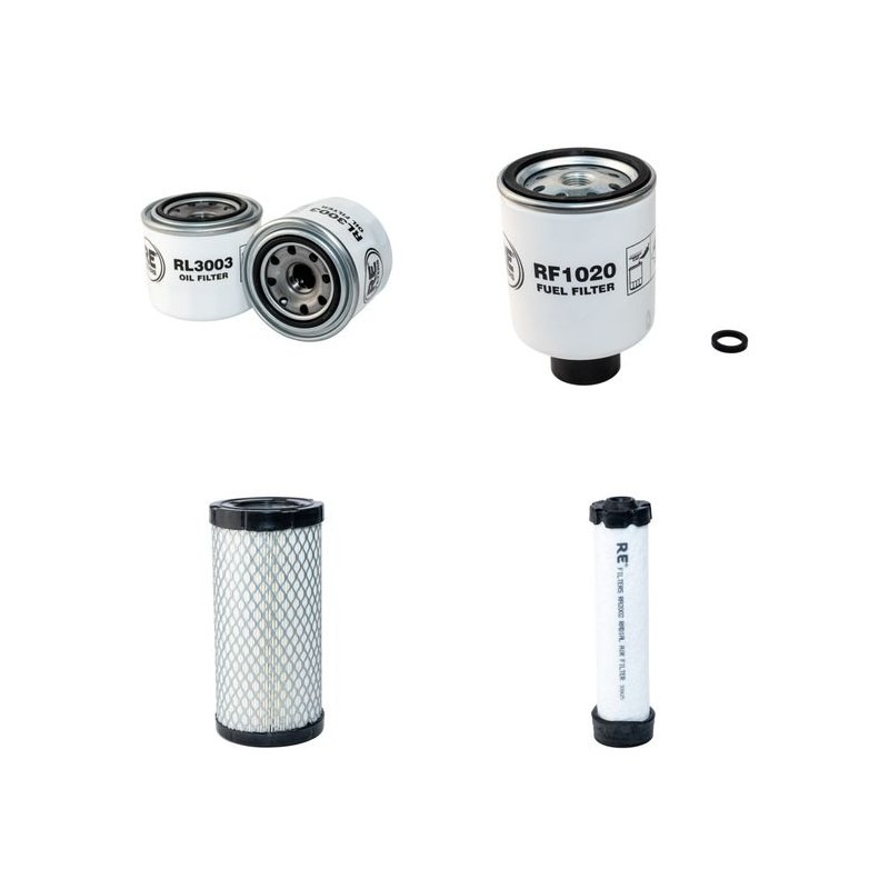 BOBCAT E 25 Filter Service Kit Air Oil Fuel Filters w/Kubota  Eng.