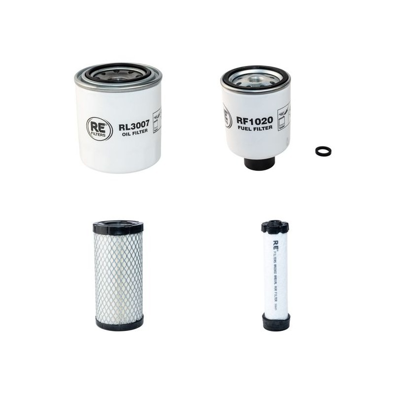 Filter Kit for Bobcat E26 with Kubota D1105-E2B Engine Air, Oil, Fuel Filters