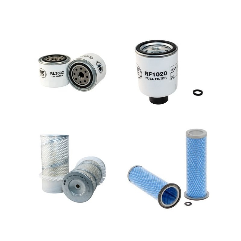 Filter Kit for Bobcat S220 with Kubota V3303-M-DI-T Engine Air, Oil, Fuel Filters