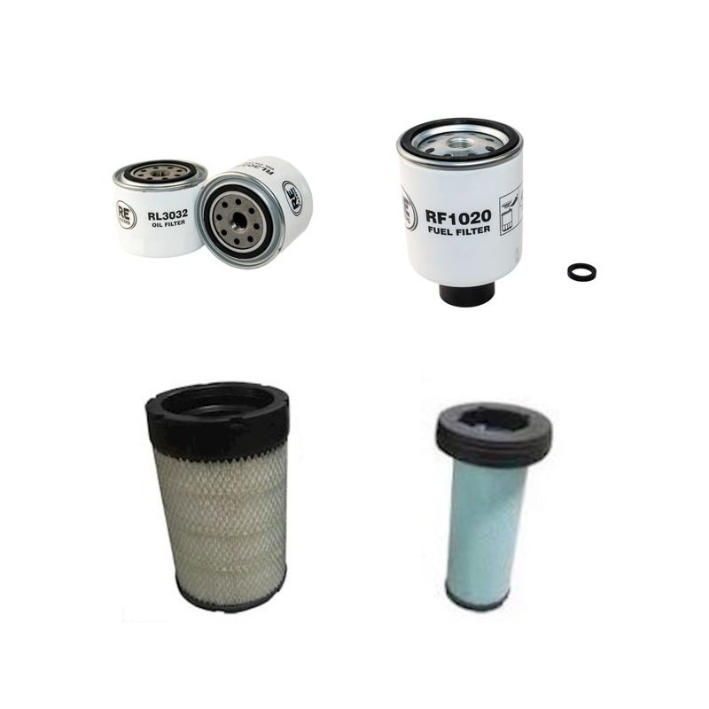 Filter Kit for Bobcat S650 Tier4 Air Oil Fuel Filters with Kubota V3307 DIESEL Engine