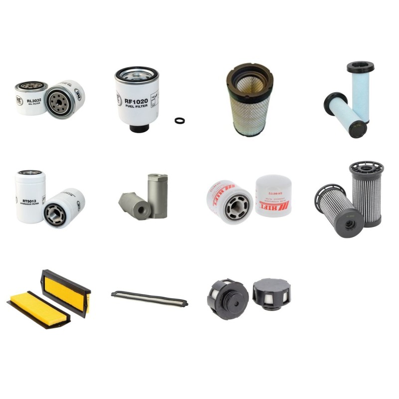 Filter Kit for Bobcat T180 Tier4 with Kubota V2607-DI-TE3B Engine Serial Number A3LL 11001-