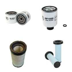 BOBCAT T 190 Tier4  Filter Service Kit Air Oil Fuel Filters w/Kubota V 2607-DITE3B Eng. SN  11001- YR  2011-  A3LN/A3LP