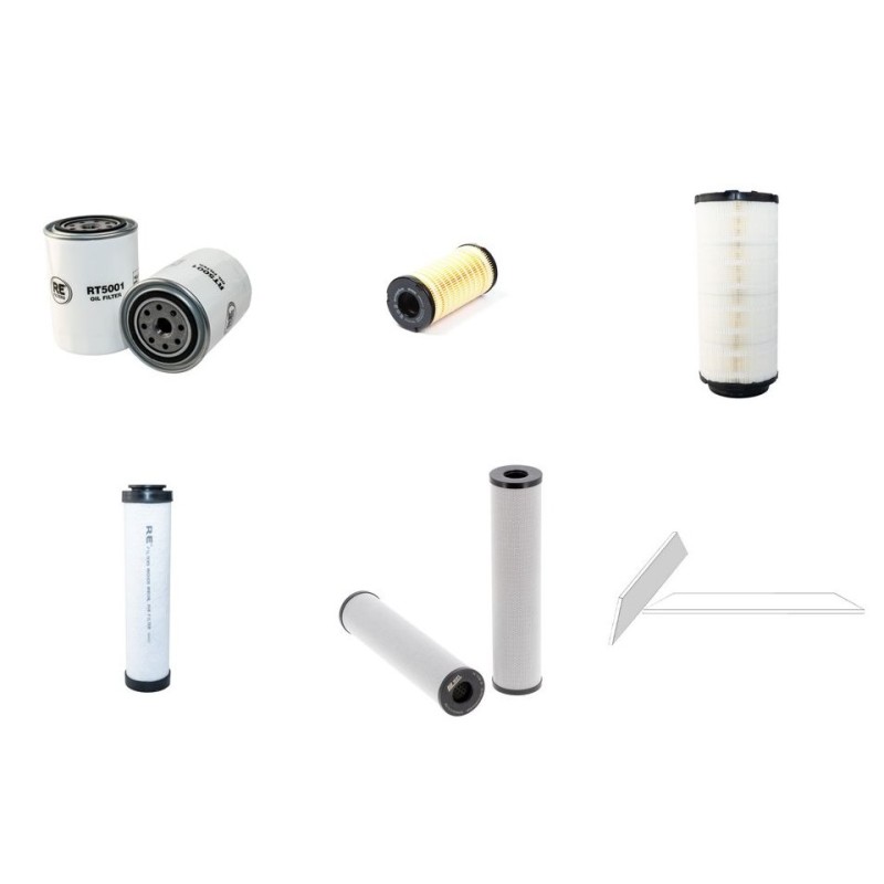 Filter Kit for Bobcat V518 with Perkins 1104C-44T Engine Serial Number 13000-
