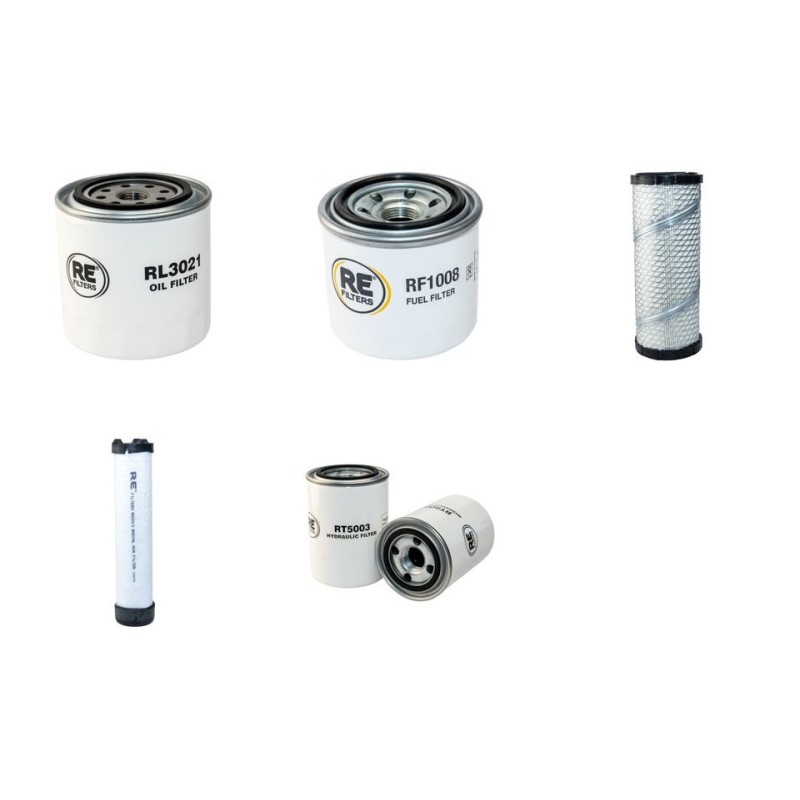 Filter Kit for Bobcat X325 with Kubota Engine Serial No 15000-
