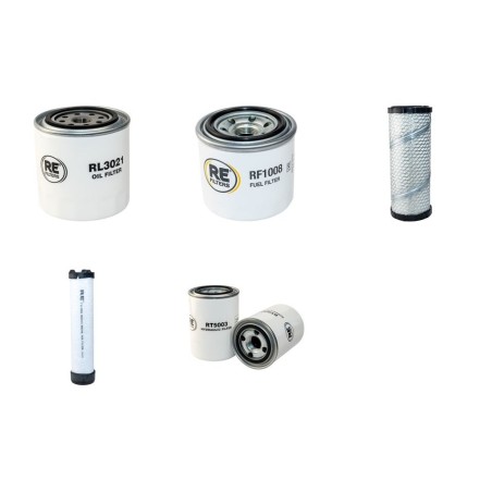 BOBCAT X 325 Filter Service Kit w/Kubota Eng. Serial No 15000-