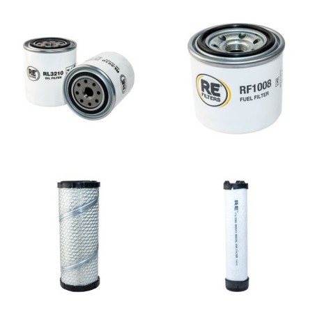 Filter Kit for Bobcat X328 Air Oil Fuel Filters with Kubota V2203E Engine Serial Number 11000- Year 1998-