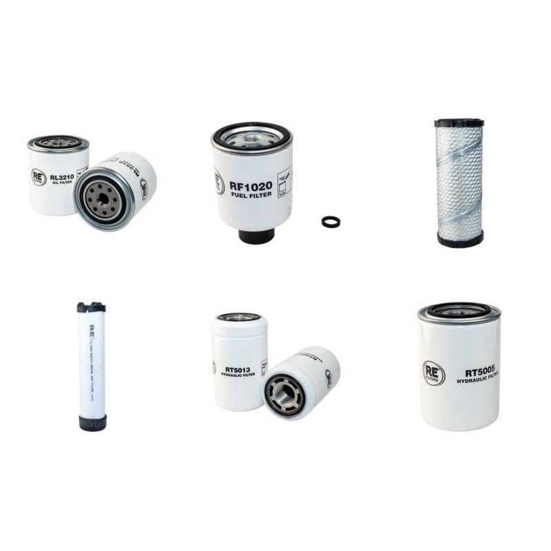 Filter Kit for Bobcat X328D with Kubota D1703-B Engine Serial Number 23411001-2001-
