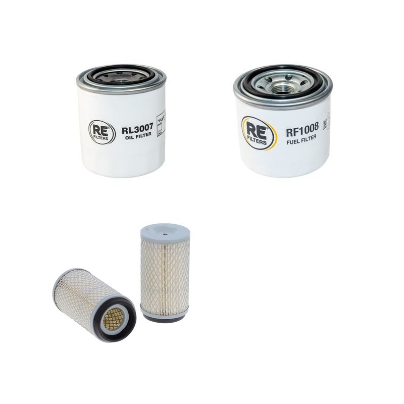 BOKI 2051 (E) Filter Service Kit Air Oil Fuel Filters w/Kubota D 1005-B Eng.