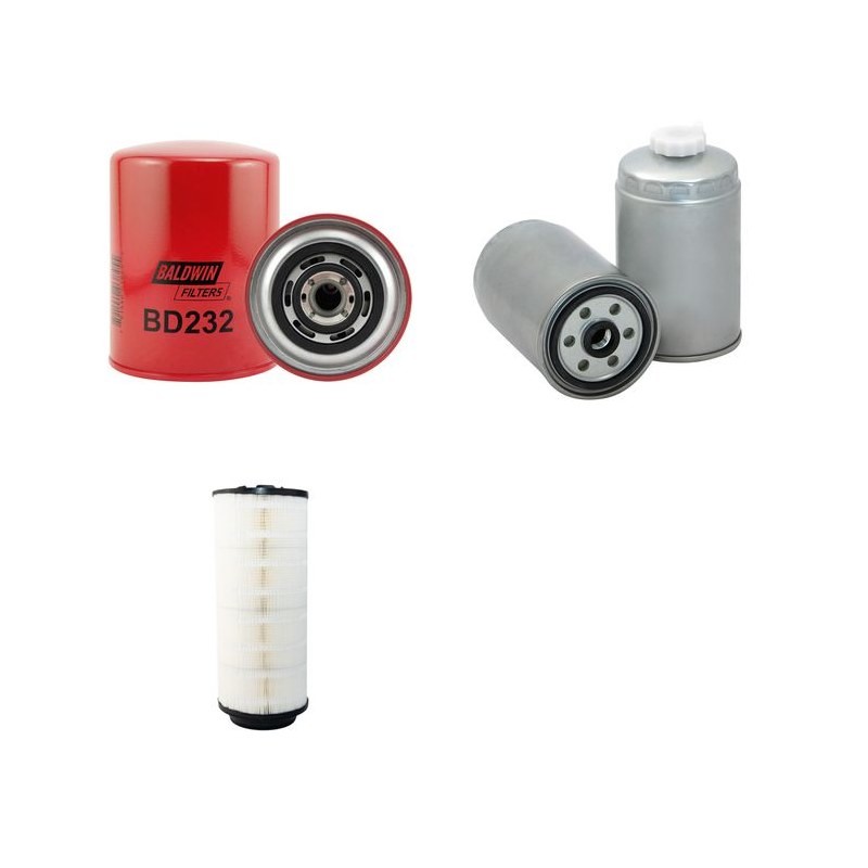 BOKI HY 1251B Filter Service Kit Air Oil Fuel Filters w/Iveco S30ENT4 Eng.