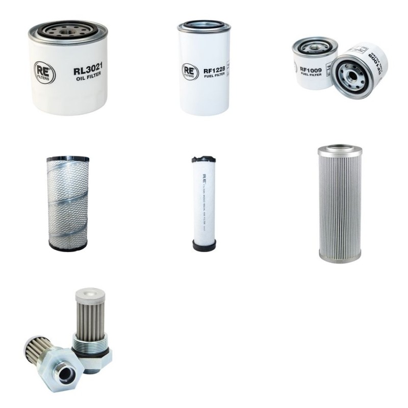 BOMAG BF 300 C/P  Filter Service Kit w/Kubota V 3307T Eng. SN   102000000001- YR  2011-