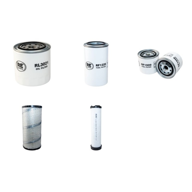 BOMAG BF 300 C/P  Filter Service Kit Air Oil Fuel Filters w/Kubota V 3307T Eng. SN   102000000001- YR  2011-