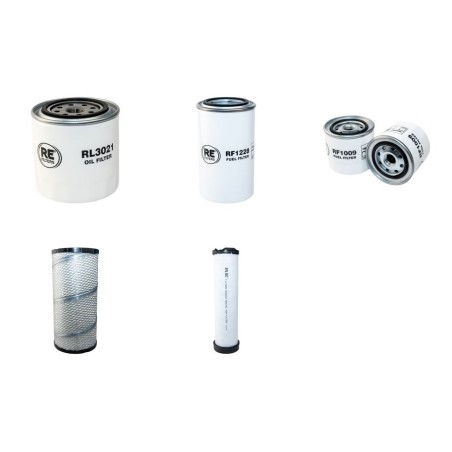 BOMAG BF 300 C/P  Filter Service Kit Air Oil Fuel Filters w/Kubota V 3307T Eng. SN   102000000001- YR  2011-