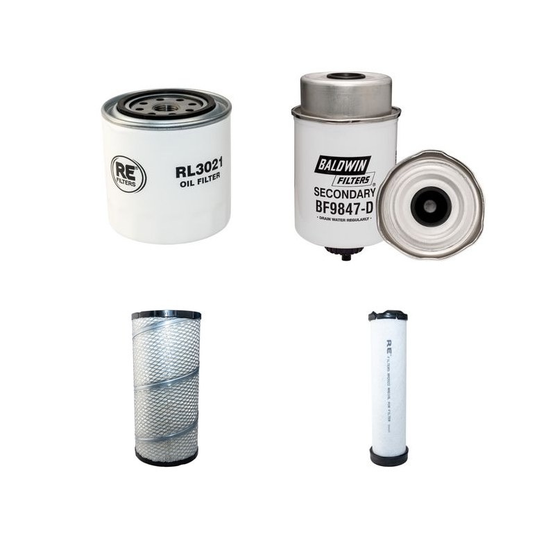 BOMAG BW 174 AP-4 (AM)  Filter Service Kit w/Kubota V 3800 DI-T Eng. SN  S/N1010000000 YR  01-