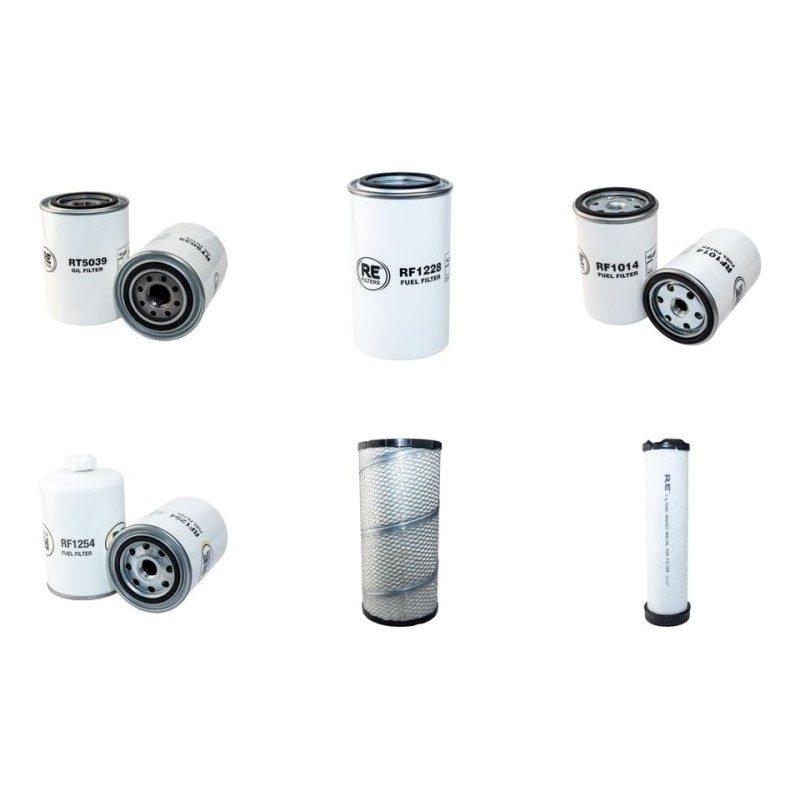 BOMAG BW 177 DH-3 Filter Service Kit Air Oil Fuel Filters w/Cummins 4B3.9C Eng.