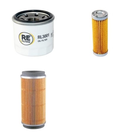 CANYCOM S 100 Filter Service Kit w/Kubota D 722 Eng. Air, Oil, Fuel Filters